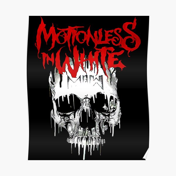 Skull MIW ..Motionless White ===Trending 1 Motionless in white Classic T-Shirt Poster RB0809 product Offical motionless in white Merch