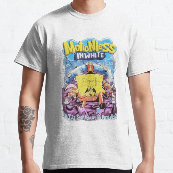 Spongebob, Motionless In White,  Motionless, You Are My Parad, memes,  mr krabs, cartoon,  patrick star Classic T-Shirt RB0809 product Offical motionless in white Merch